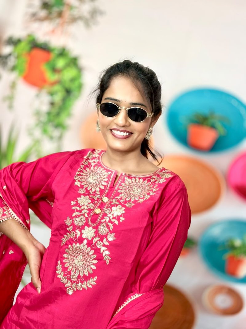 KF 58 Kalaai Viscose Embroidery Kurti With Bottom Dupatta 